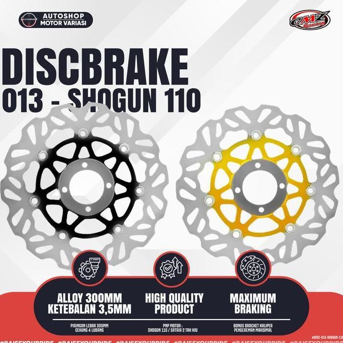 Terbaruuu Cakram Depan 300Mm Psm Cekung 4 Hole Shogun 110 Satria Hiu