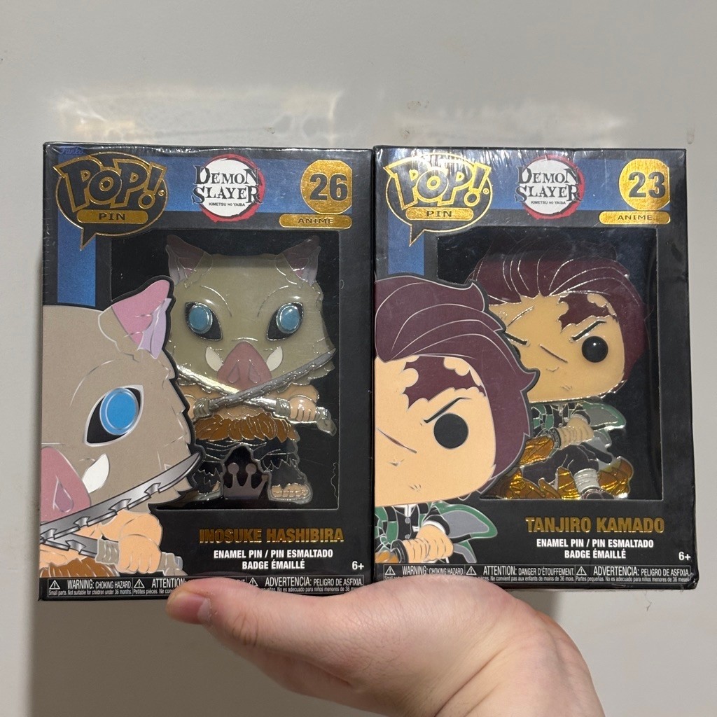 Funko Pop Pin TANJIRO & INOSUKE Demon Slayer
