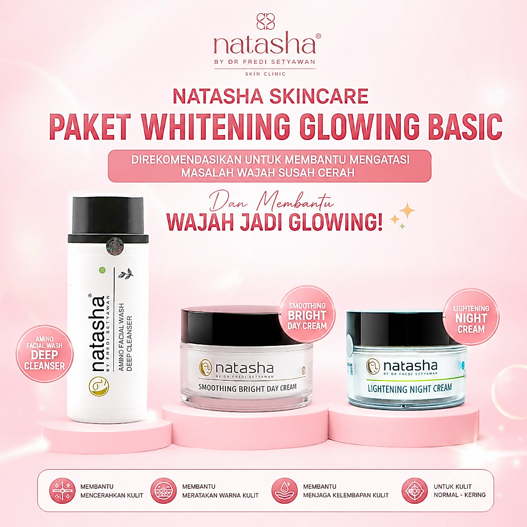 NATASHA SKINCARE PAKET WHITENING GLOWING BASIC