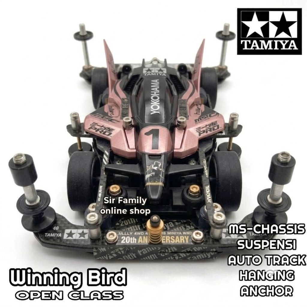Pink Rose _ Tamiya Mini 4WD _ Tamiya MS-CHASSIS Suspensi _ Tamiya Open Class / Tamiya STO