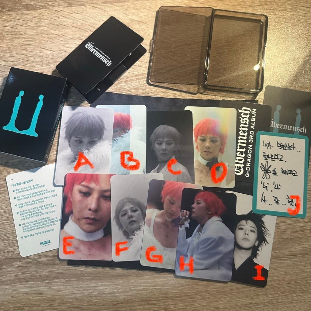 BIGBANG G-DRAGON ALBUM NEMO OFFICIAL PHOTOCARD SET