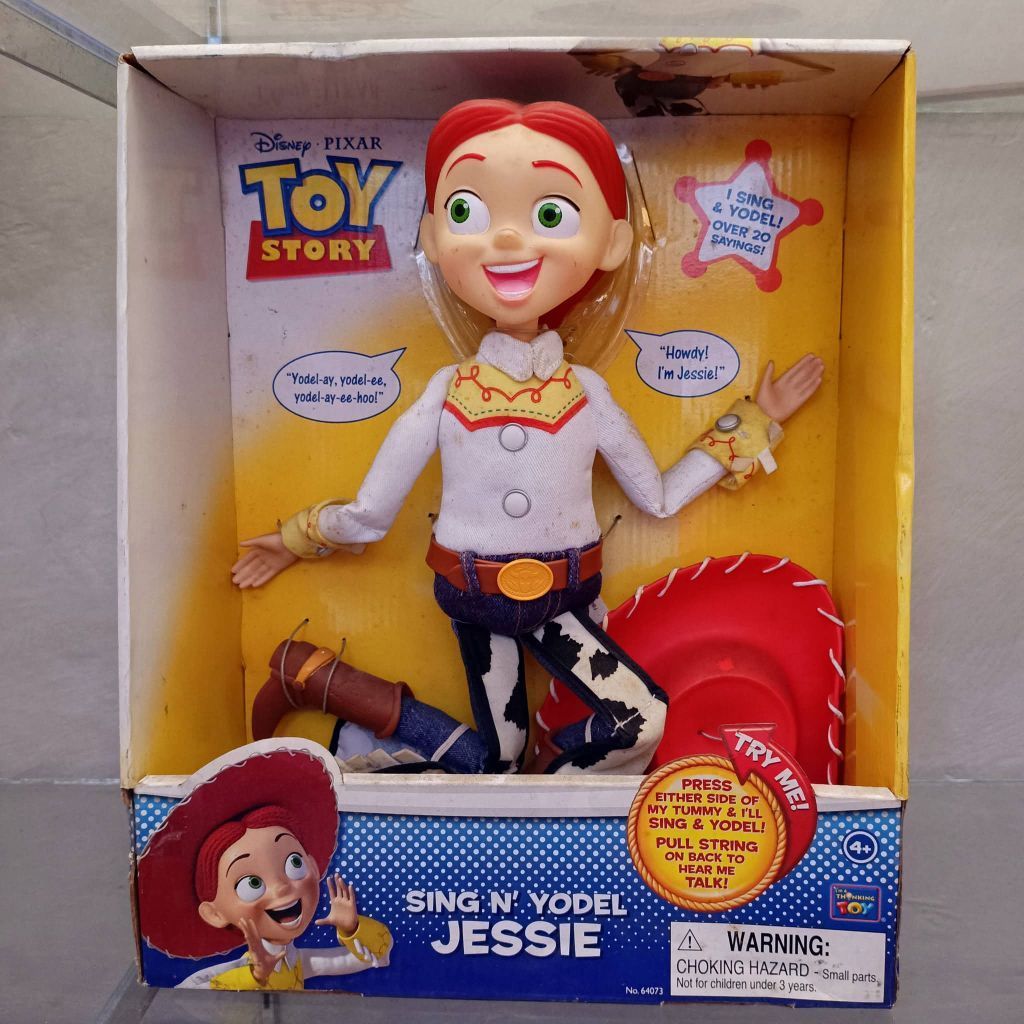 Mainan action figure Jessie toystory ori talking woody Disney Pixar Toy Story Sing N' Yodel Jessie i