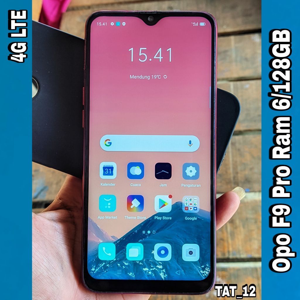 Opo F9 Pro Ram 6GB Internal 128GB Sinyal 4G (LTE) Second Original Resmi Siap Pakai Normal Berkualita