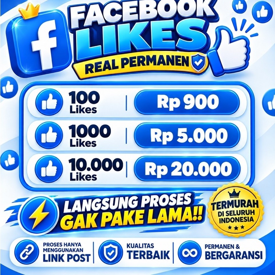 Like fb LikeFacebook Facebook Permanen Facebook Likes Real Permanen Murah