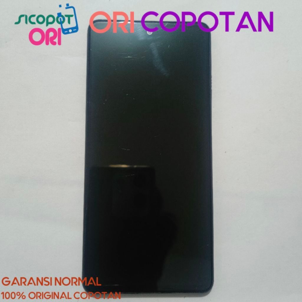 LCD Ori + Frame Samsung A72 5G Retak, Normal Tested.Original Copotan