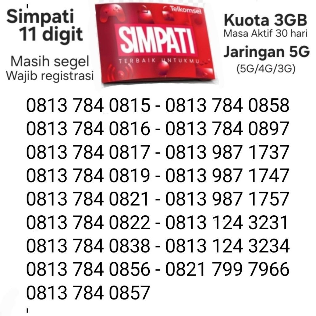 Nomor Cantik Telkomsel Simpati Kartu AS Loop Lite Kartu Perdana Hoki Nomer Cakep. BUKAN Combo Sakti.