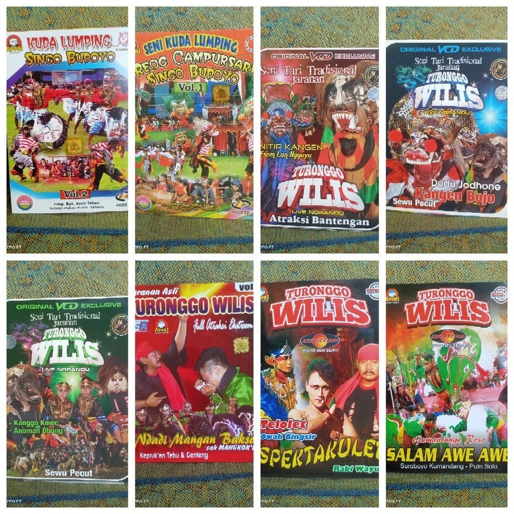 KASET VCD JARANAN 8 MACAM VOL 24 RANDOM