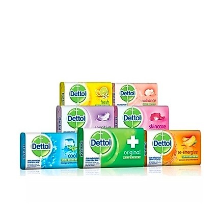 [3 PCS] Dettol Sabun Batang 65gr / Sabun mandi Dettol / Sabun Batang Dettol