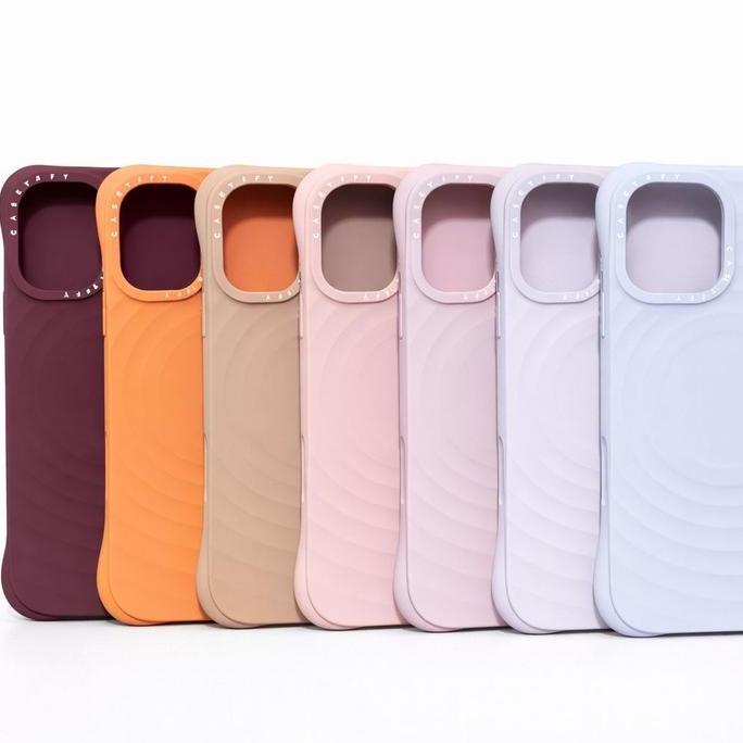Promo New Casetify Ripple Premium Silicone Case Magnetic Hp Magnet Full Cover Tpu Casing Iphone