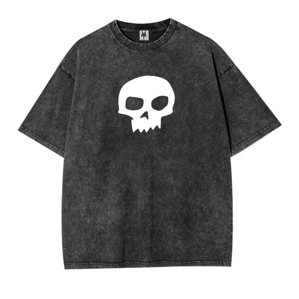 Pattern Merch Kaos Oversize Stone Black Washed Toy Story Sid Phillips Vintage Unisex Graphic Tee