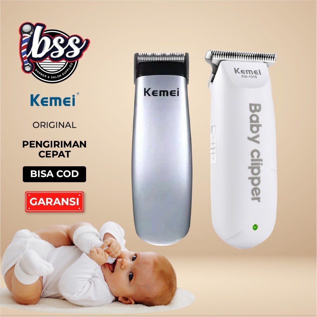 KEMEI BABY CLIPPER KM 1319 & KM 666 - Alat Cukur Rambut Bayi / Mesin Cukur Rambut Bayi / KEMEI / IND