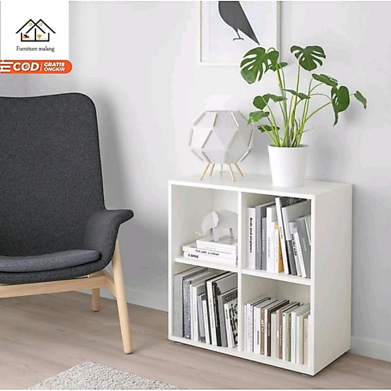 Rak Kotak 4 Tempat Display Interior Kamar Minimalis