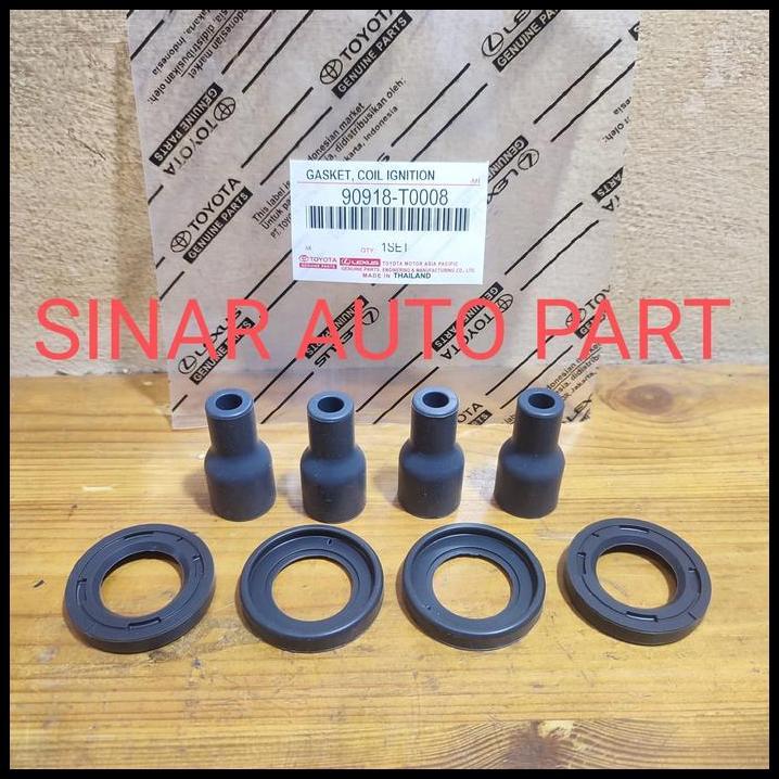 HOT DEAL KARET COIL SIL KOIL BUSI INNOVA FORTUNER HILUX BENSIN 8PC ORIGINAL 
