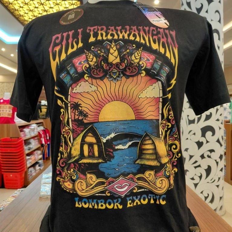 Kaos lombok exotic lengan pendek gili trawangan