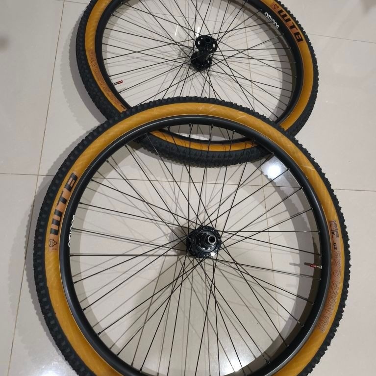 Wheelset sepeda MTB 29' boost Hub E-Factor TA12x148 / TA15x110 XD Drive ,Rim Cinelli ,Ban WTB 2.25