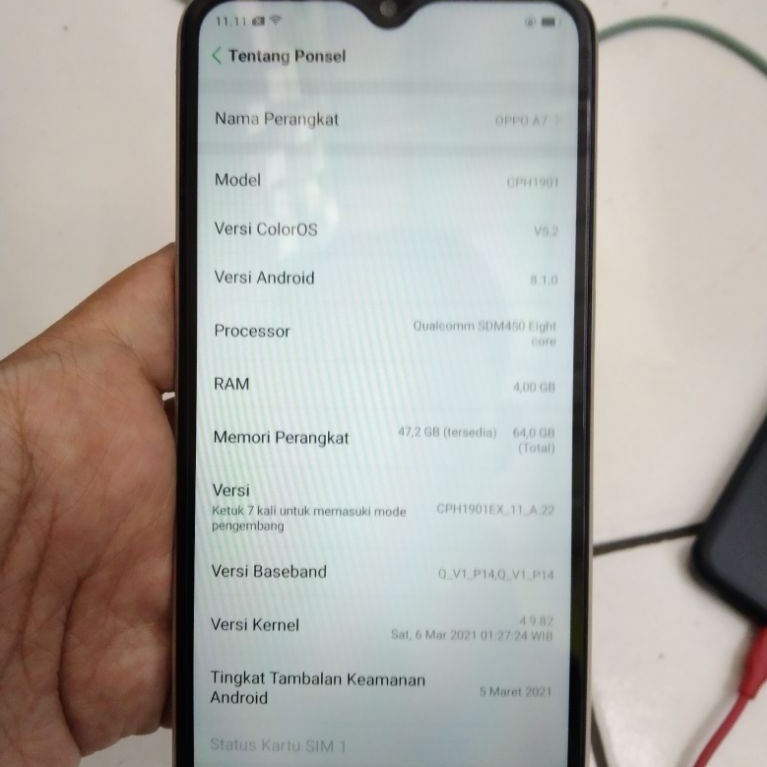 Oppo A7 Ram 4/64