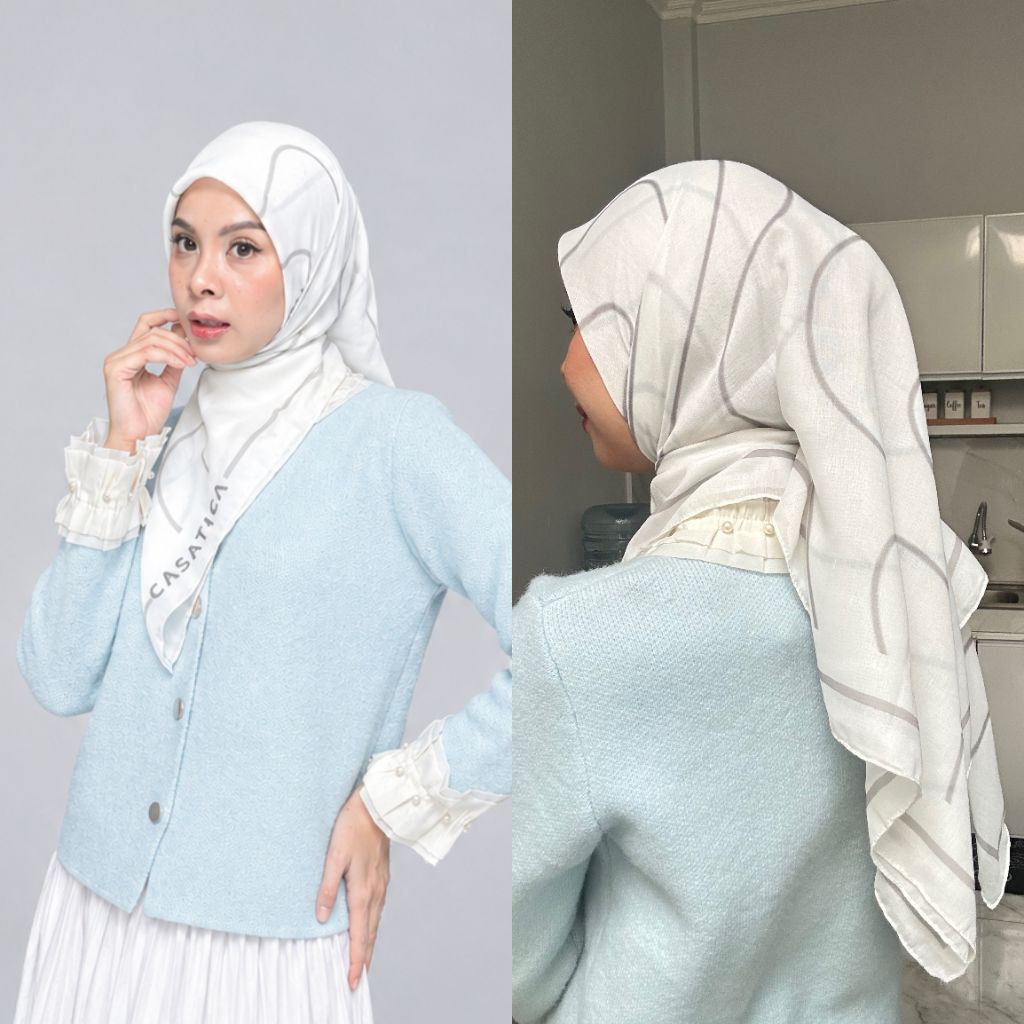 CASATICA HIJAB pattern printing voal premium abstract