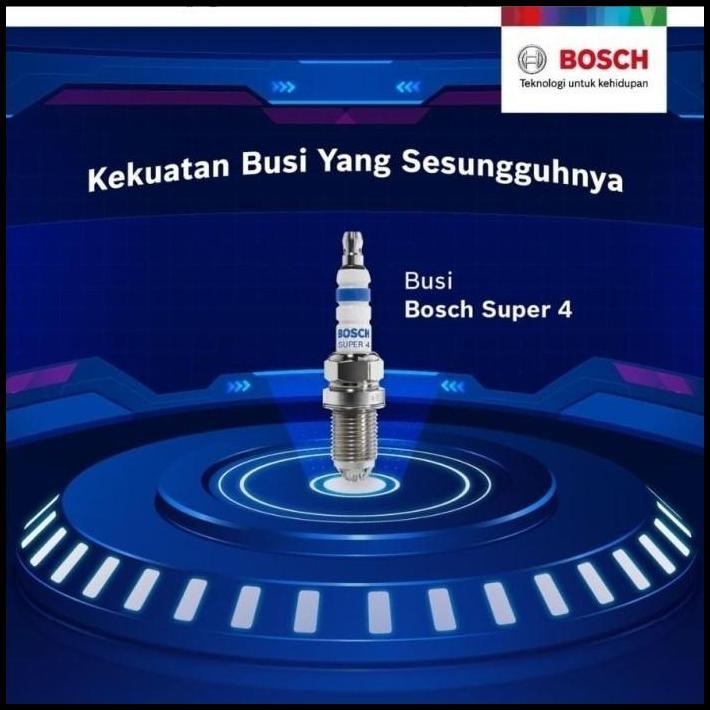 DISKON BUSI TOYOTA KIJANG KOTAK / KAPSUL, STARLET 2EL ORIGINAL BOSCH SUPER4 KAKI4 