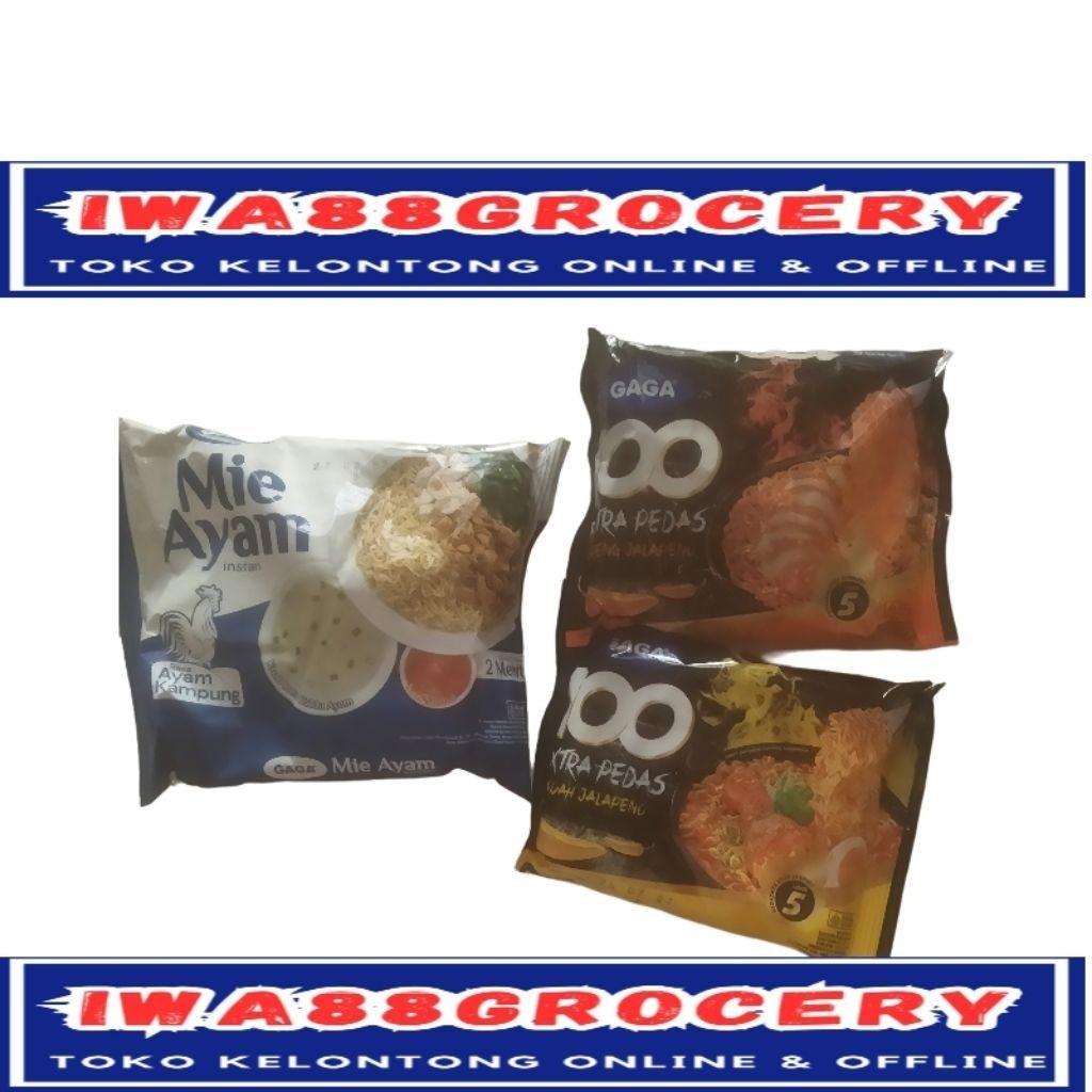 (min.beli 3) gaga mie instant  all variant