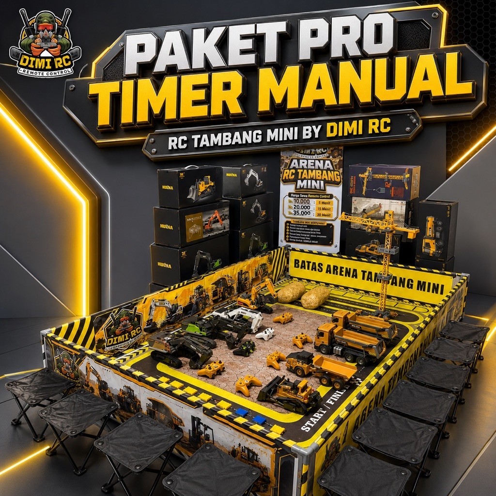 Paket Rc Tambang 1:14 RC Excavator Huina 15-22ch