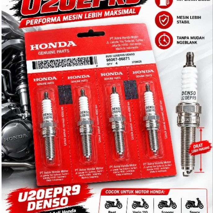 BUSI HONDA U20EPR9 ( DRAT PANJANG ) – DENSO U20