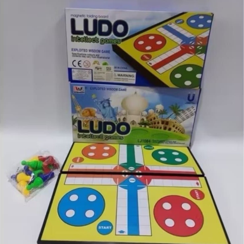MAINAN PAPAN LUDO MAGNET
