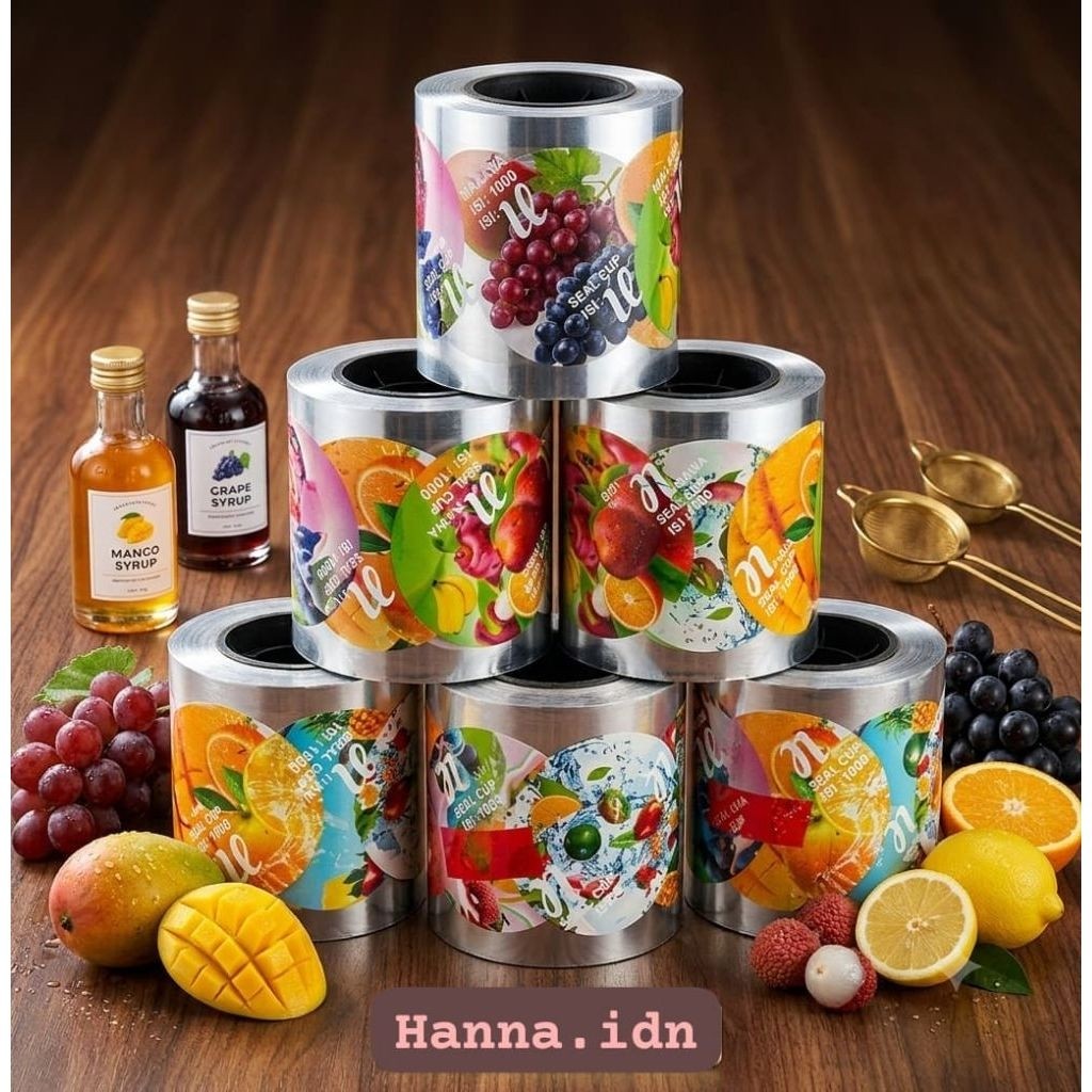 Plastik Penutup Cup Sealer Cup 1000 / Sealer Cup Polos / Sealer Cup Motif