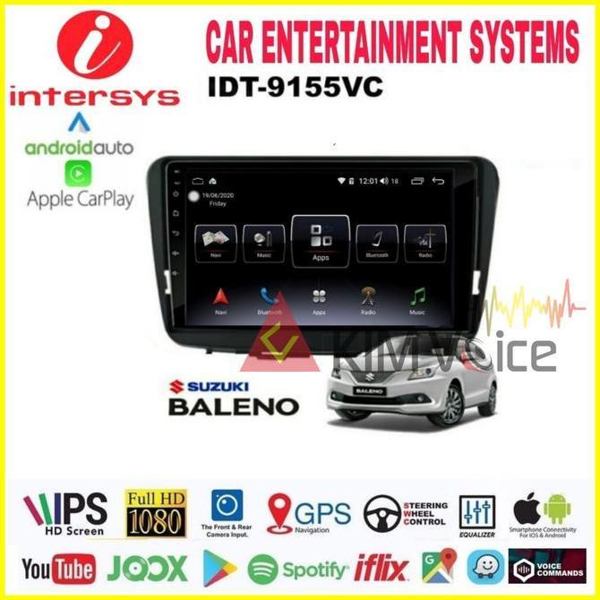 Head unit Android Intersys 9 Inch OEM Suzuki BALENO Soket PNP