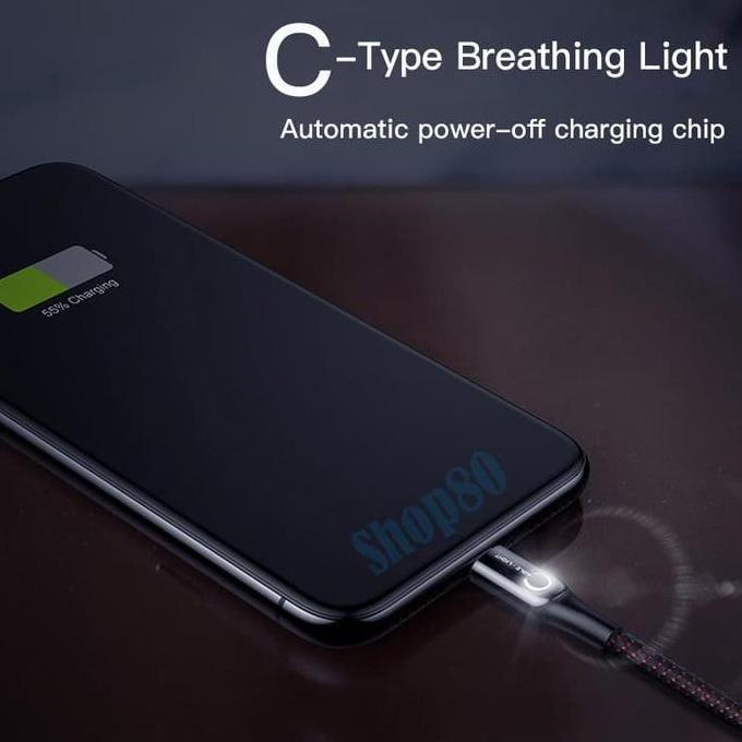 OKRAVISMA81 - BASEUS AUTO POWER OFF KABEL DATA IPHONE LIGHTNING AUTOMATIC CABLE