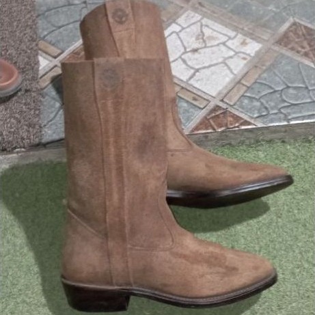 Sepatu pria vintage western cowboy boots  SZ 42