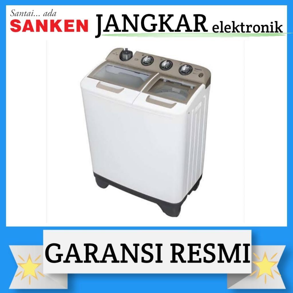 MESIN CUCI SANKEN 2TABUNG TW-1155FMR/SANKEN MESIN CUCI 2TABUNG TW-1155FMR GARANSI RESMI