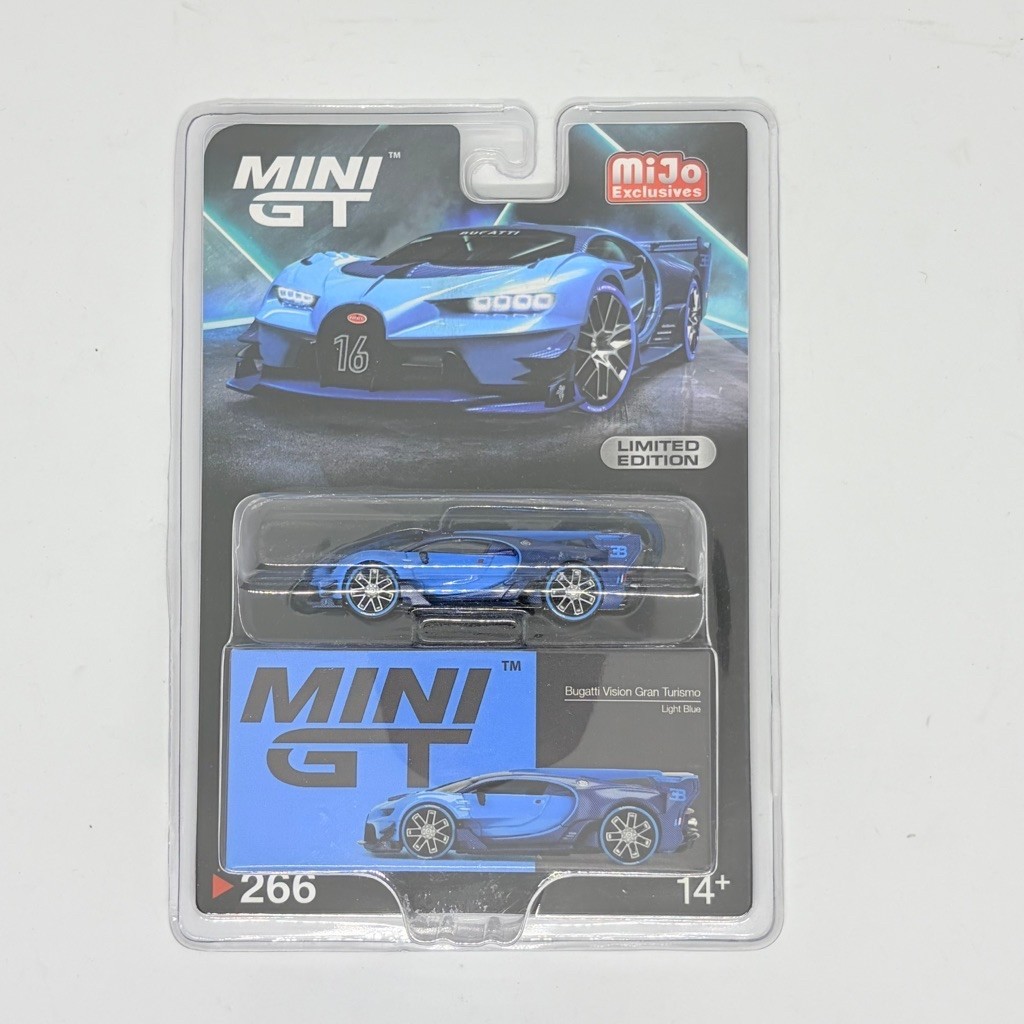 Mini GT Bugatti Vision Gran Turismo Light Blue Blister Sealed