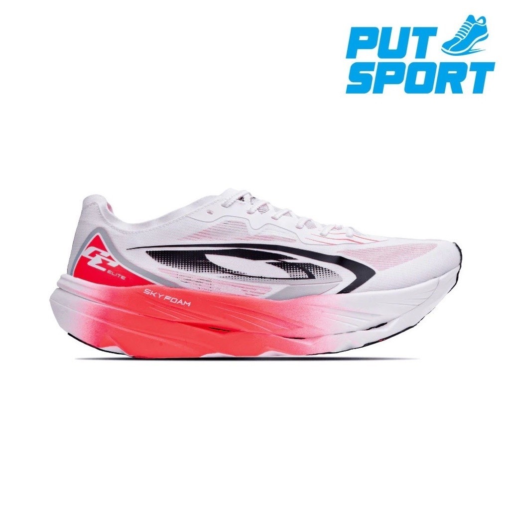 910 Nineten Geist Ekiden Elite X Sepatu Lari - Putih/Merah/Hitam