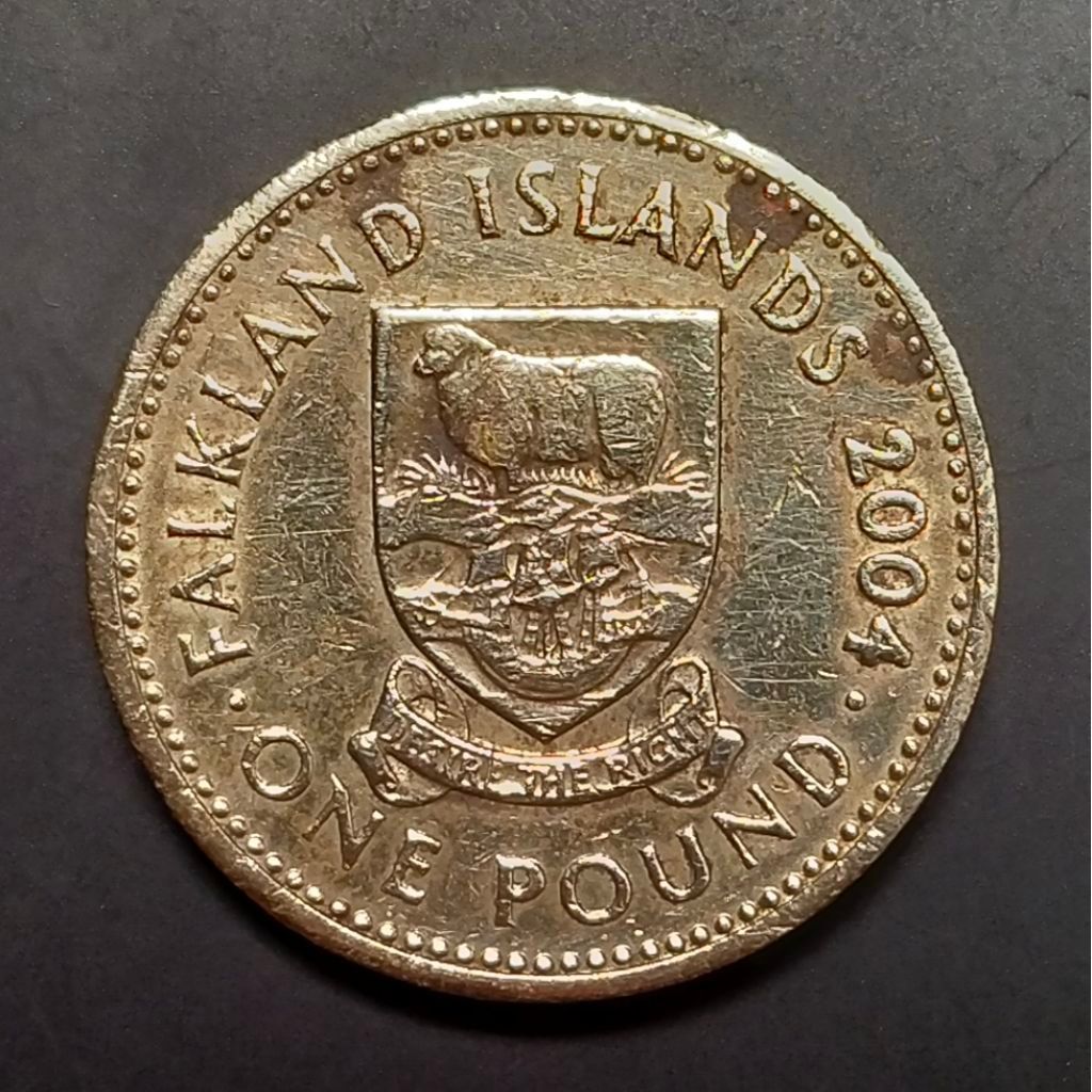 Koin Falkland Island 1 Pound 2004 Koleksi