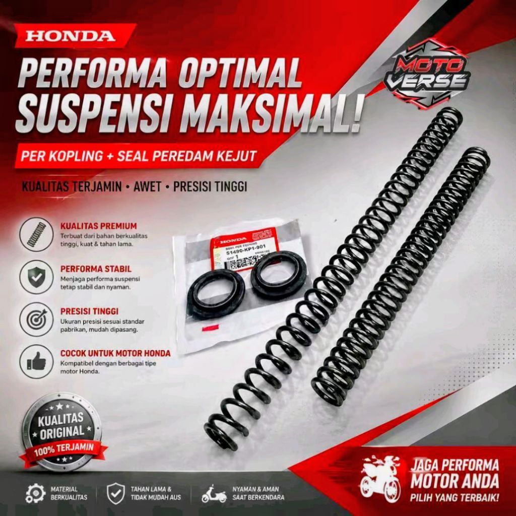 Per Shock Depan USD CRF 150 Set Kanan-Kiri Standar & Downsize