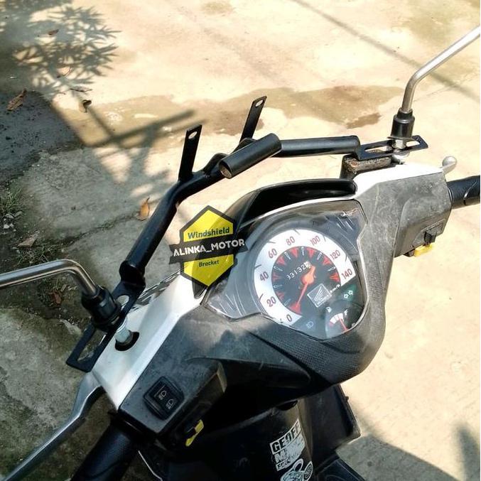 BREKET VISOR HONDA BEAT/VARIO LAMA DUDUKAN VISOR WINDSHIELD TOURING ASLI