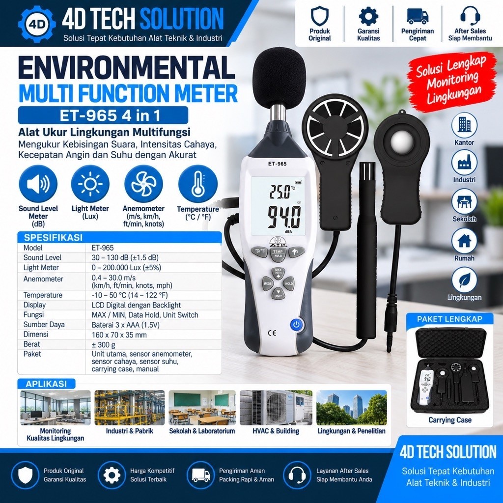 Environment Meter 5 In 1 ET-965