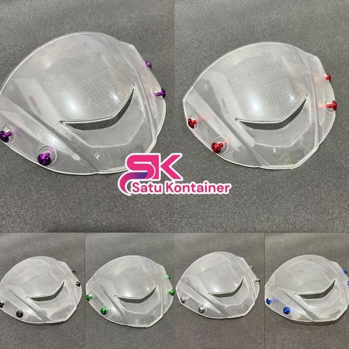 VARIASI VISOR YAMAHA 125Z FREE 4PCS BAUT BONEL WARNA VISOR 125Z FIZR JUPITER SATRIA HIU VISOR BENING