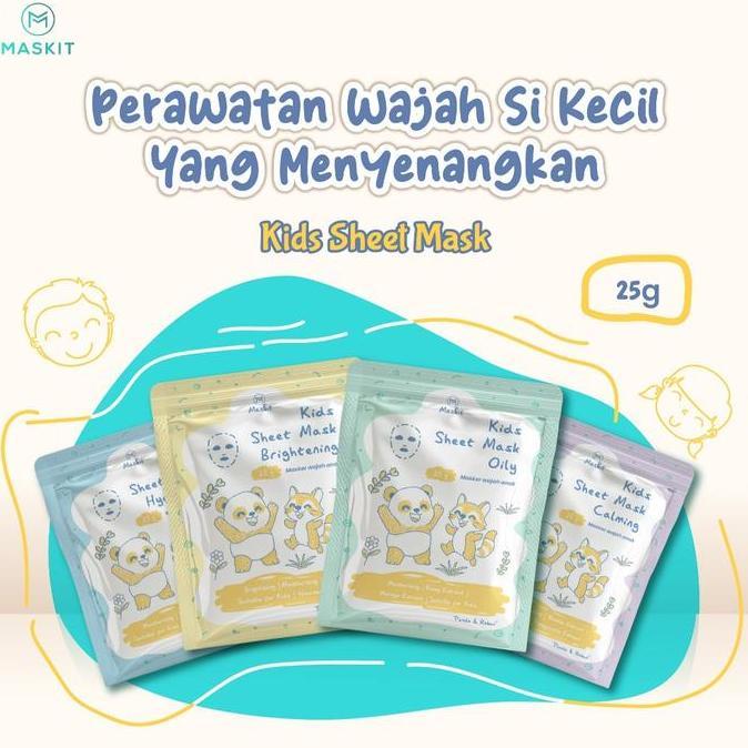 Maskit Kids Sheet Face Mask - Masker Wajah Anak - Sheet Mask Anak & Remaja