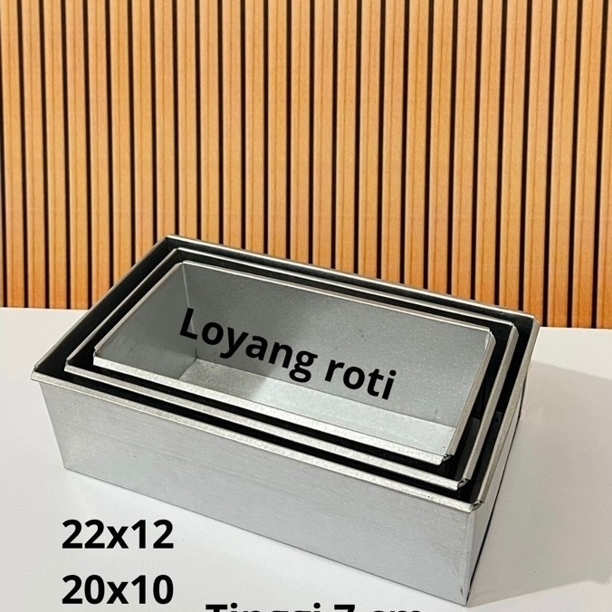 loyang roti tawar 3 pcs tinggi 7 cm
