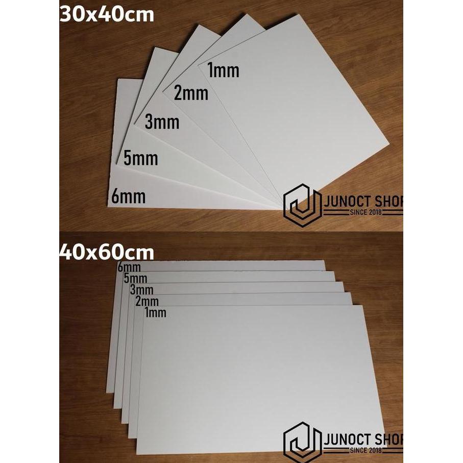 Dinding Maket Pvc Foam Board 1Mm 2Mm 3Mm 5Mm 6Mm Karton Putih