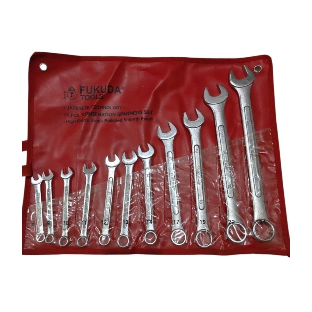 FUKUDA KUNCI RING PAS SET 11pcs (8-24mm) / FUKUDA KUNCI RING PAS 11PCS SET