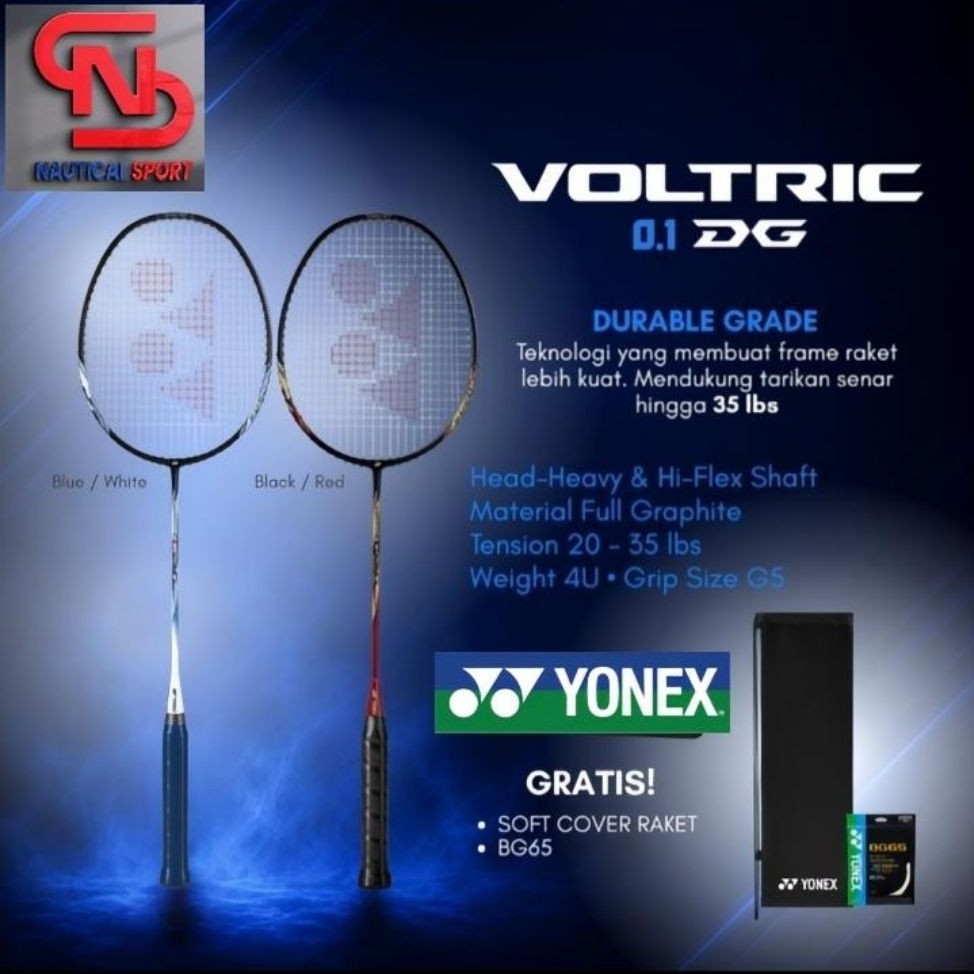 New Raket Badminton Yonex Voltric 0.1 DG Original