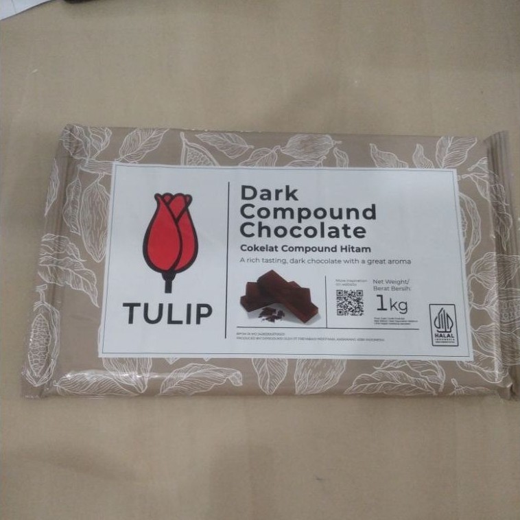 Dark Compound Chocolate Tulip