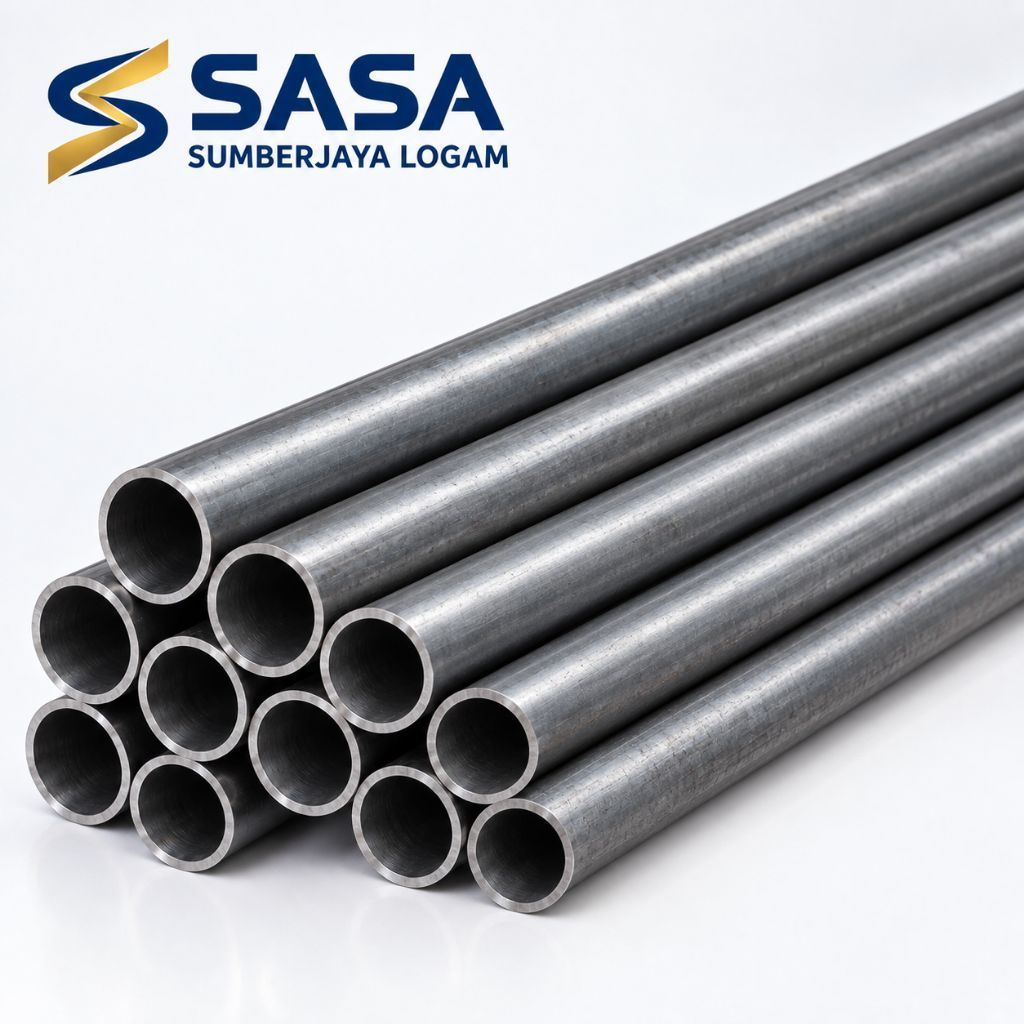 Pipa besi Od 8mm Id 6mm x 1000mm