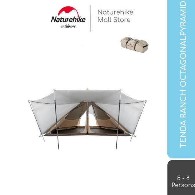 TERBARU - TENDA CAMPING / GLAMPING RANCH OCTAGONAL PYRAMID NATUREHIKE NH20ZP014
