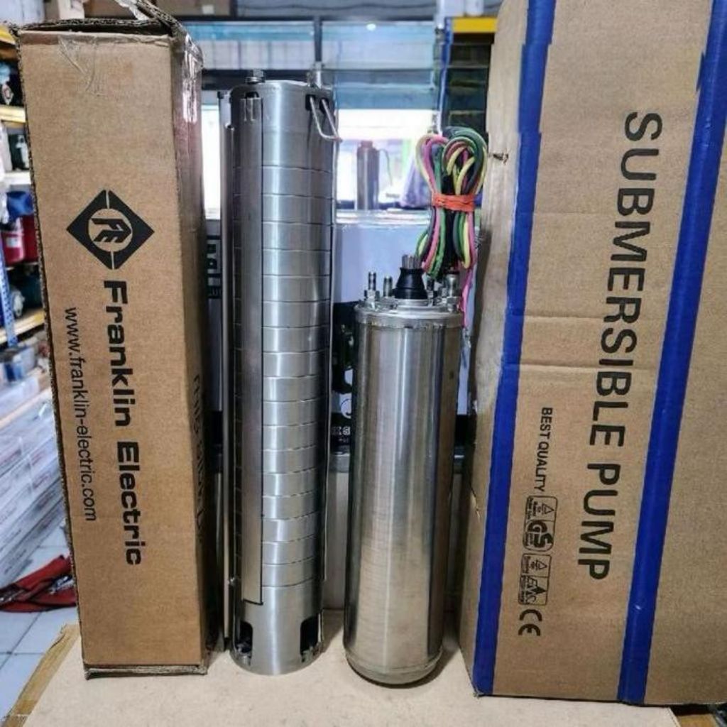 POMPA SUBMERSIBLE FRANKLIN 1.5HP 3PHASE 4INCH SATELIT FRANKLIN SUMBERSIBLE PUMP - Pompa+Panel