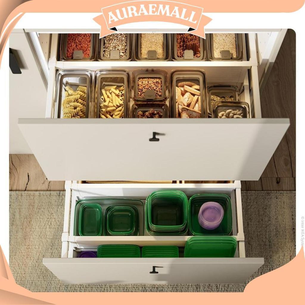 IKEA PRUTA Kotak Makan Dengan Penutup Ungu 70ml Isi 3pcs Cod