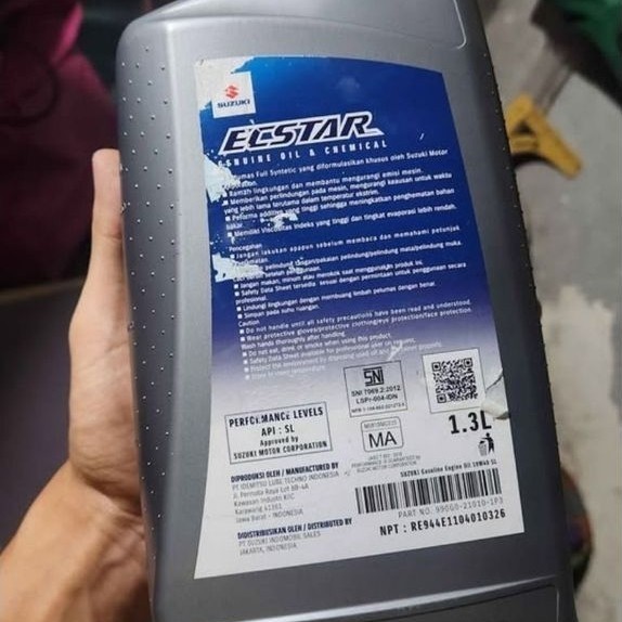Oli Suzuki Ecstar R9000 Asli – Salah Beli, Belum Terpakai