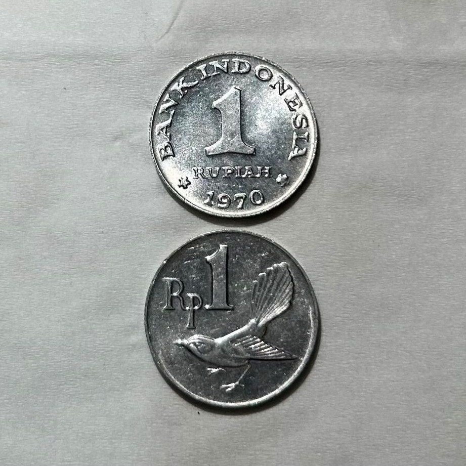 Koin Rp1 rupiah tahun 1970 Bank Indonesia untuk koleksi kuno dan mahar